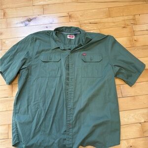 Wrangler Green Casual Button Down Shirt